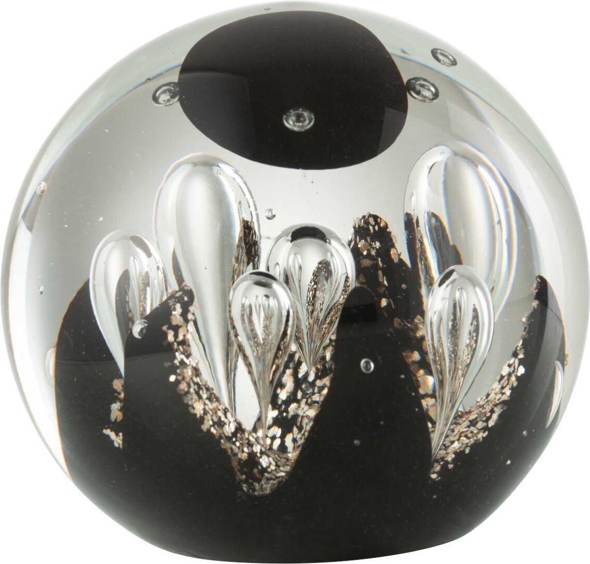 J-Line presse-papier magic - glas - goud/zwart - medium Multi