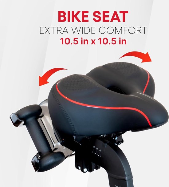 Extra groot fietszitje voor peloton-fiets en fiets , comfortkussen, compatibel met spin-bike, racefiets of hometrainer, breed zadelvervanging voor heren en dames, accessoires voor peloton