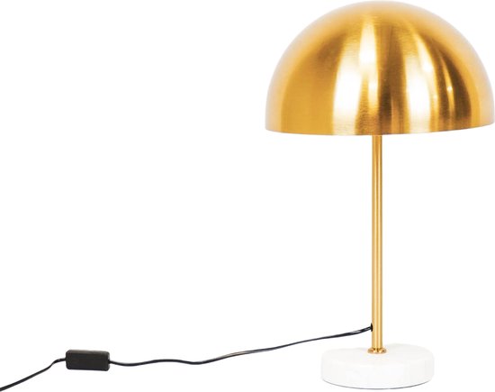 Foto: Housevitamin tafel lamp mushroom metaal marmer goud 15x45x55cm