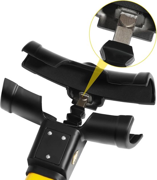 thumbnail: ARTAGO 582 Stuurslot - Versterkt Anti-diefstal Slot Voor Auto | Universeel, Bevestiging Onder Stoel