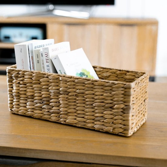 Panier Rangement Jonc De Mer Rectangulaires Malle En Osier Avec