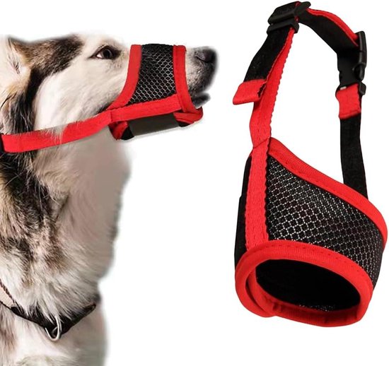 Muselière Pour Cheval Réglable - Nylon Souple Respirant - Tailles S/M/L - Anti-Morsure Pour Entraînement