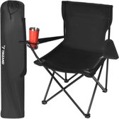Bol.com Trizand Zwarte Vissersstoel - 80 x 44 x 80 cm - Draagbaar en Stevig aanbieding