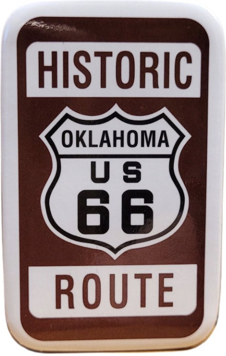 Historic Route 66 Oklahoma - Magneet 7 x 4,5cm