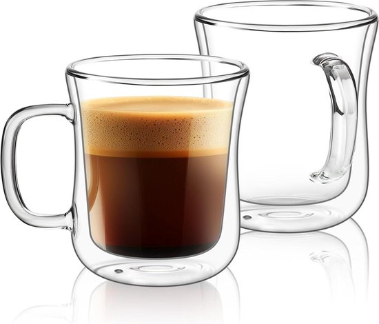 Mug Isotherme Tasse verre Tasse Cafe Tasse Lait Transparent Double Parois Résistant à la Chaleur Mug Isotherme Tasse verre Tasse Cafe Tasse Lait Transparent Double Parois Résistant à la Chaleur
