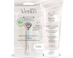 Gillette Venus Voor Huid En Schaamhaar - Scheermes + Satin Care Exfoliant - 177ml