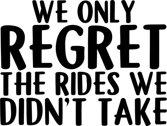 Foto: Motor sticker we only regret
