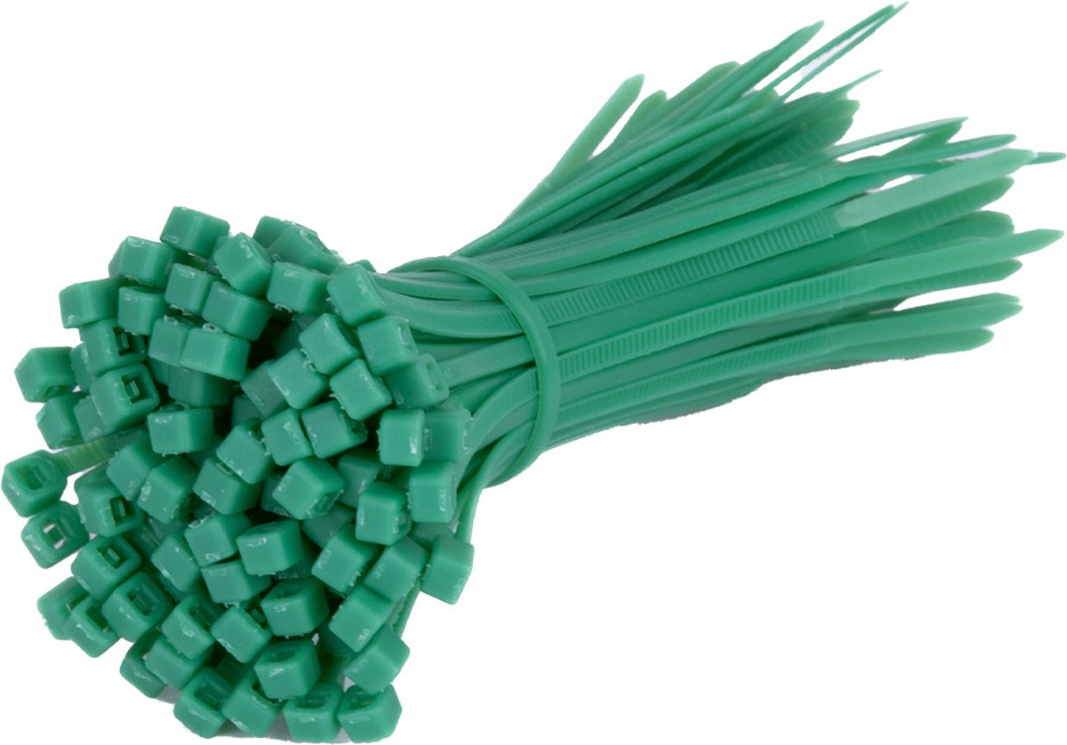 TD47 Kabelbinders 2.5 x 200 mm Groen - Tie wraps - Tyraps