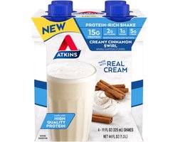 Atkins | Protein Shake | Creamy Cinnamon Swirl | 4 Stuks | 4 x 325ml