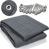 Tapis Tente Camping VidaXL 250x450cm - Respirant, Résistant Intempéries, Anthracite