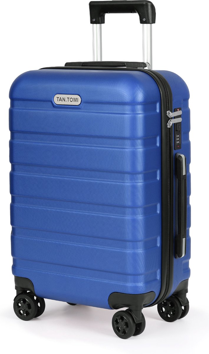 TAN.TOMI Handbagage Koffer - 41L Reiskoffer met 4 wielen - Handbagage Ruimbagage - Cijferslot - Reiskoffer - Trolley Koffer met Wielen - Hemelsblauw