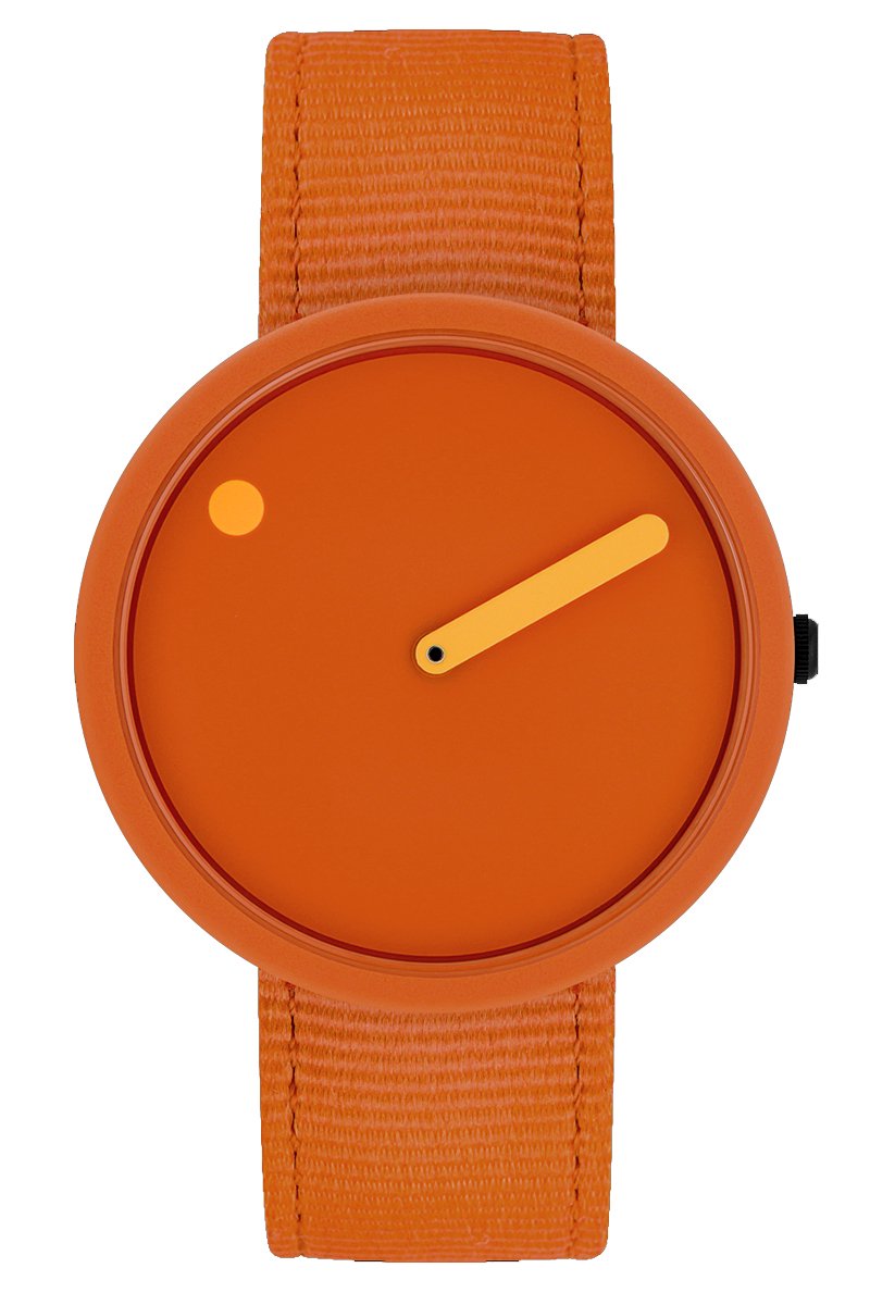 Picto Ocean Ghost Nets Burnt Orange Designhorloge - Oranje - R44022-R021- 40mm