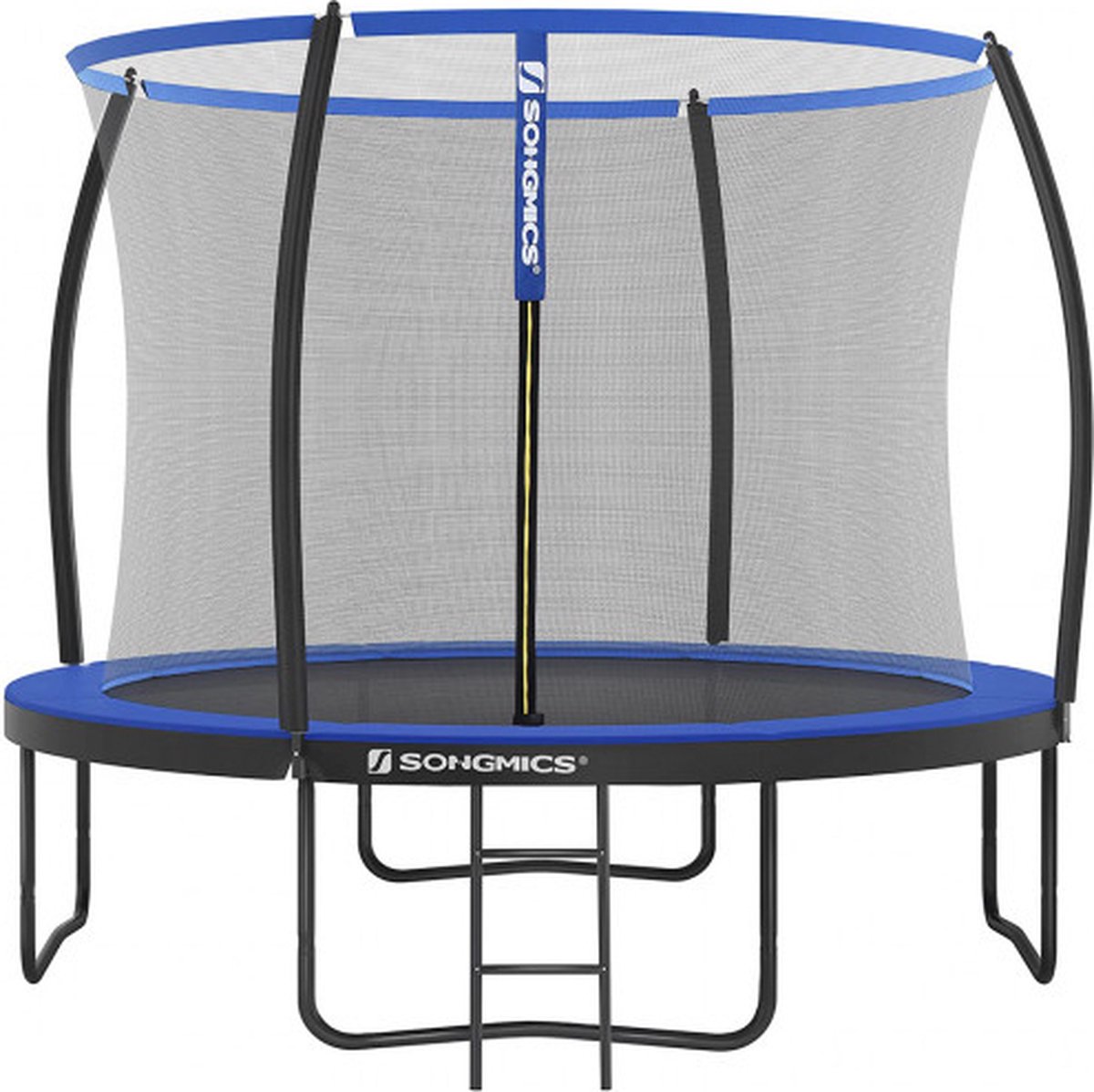 Hoppa! Trampoline met veiligheidsnet Zwart Blauw Rond 305 x 76 cm