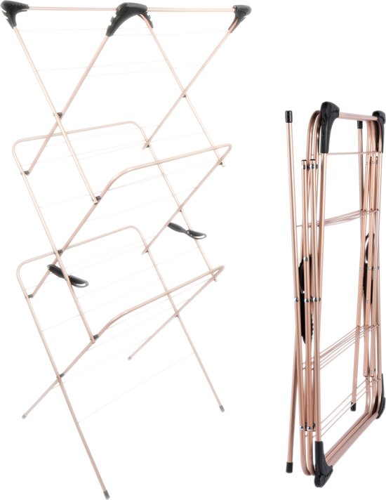 Beldray 3-Tier Airer Large Clothes Horse Drying Rack 7KG opvouwbaar ...