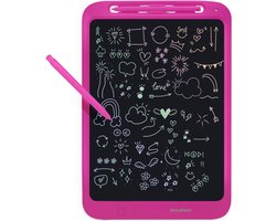 iMoshion LCD Tekentablet voor Kinderen - 11.8 inch - Tekenbord met Kleurenscherm en 2 pennen - Grafische Teken Tablet met Opberghoes - Hot Pink