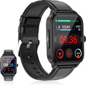 Bol.com GlucoWatch - ECG Hartslagmeter - horloge - meter - Smartwatch - Zwart aanbieding