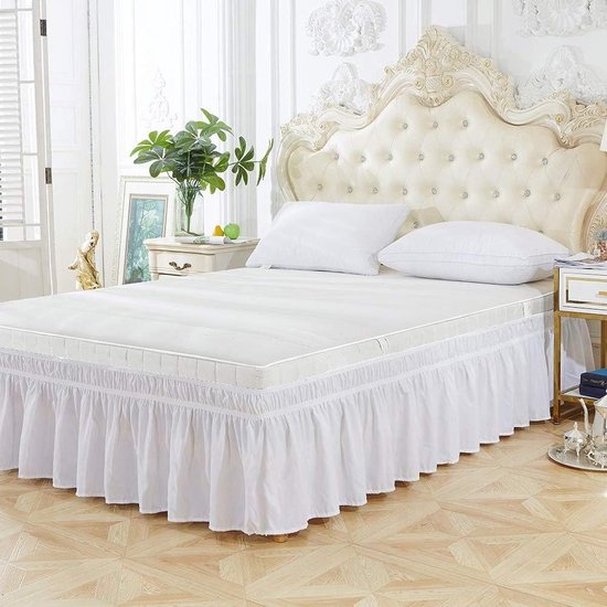 Elastisch Bed Ruches Slaapkamer Bed Rok Bed Volant Rok
