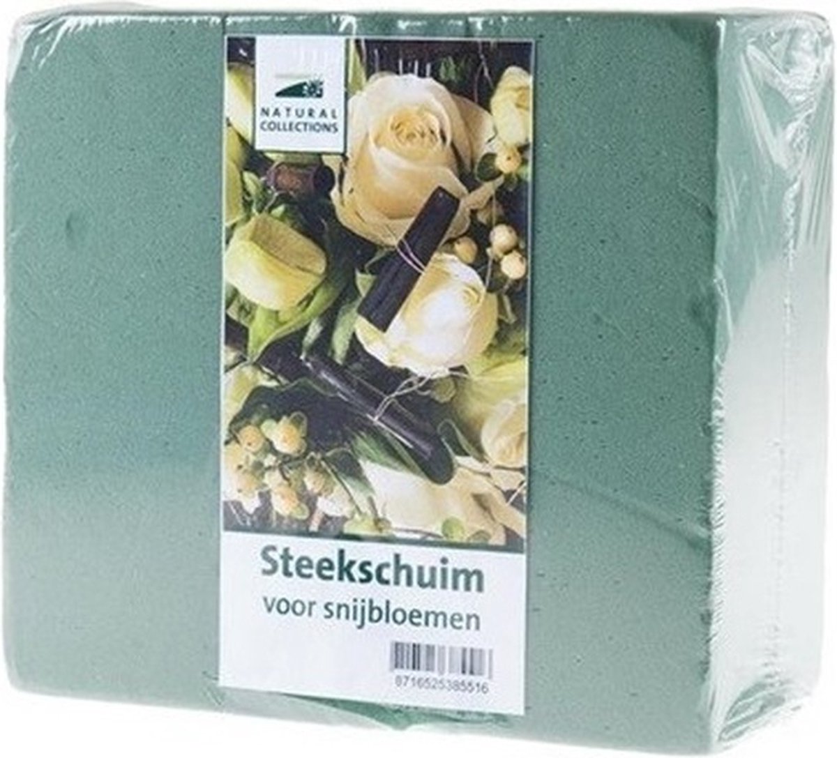 Steekschuim/oase hartvormig - groen - 30 cm - vochtig gebruik - hart