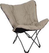 Bol.com Bo-Camp - Urban Outdoor - Vlinderstoel - Redbrigde - L - Oxford polyester - Beige aanbieding