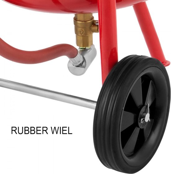 Draagbare zandstraalpistoolset 70-150 PSI 6000 RPM Zwaartekrachttoevoer Zandstralen Pneumatisch straalpistool Handgereedschap met luchtbuisaansluiting voor het reinigen van roest, vuil, verf en glaset