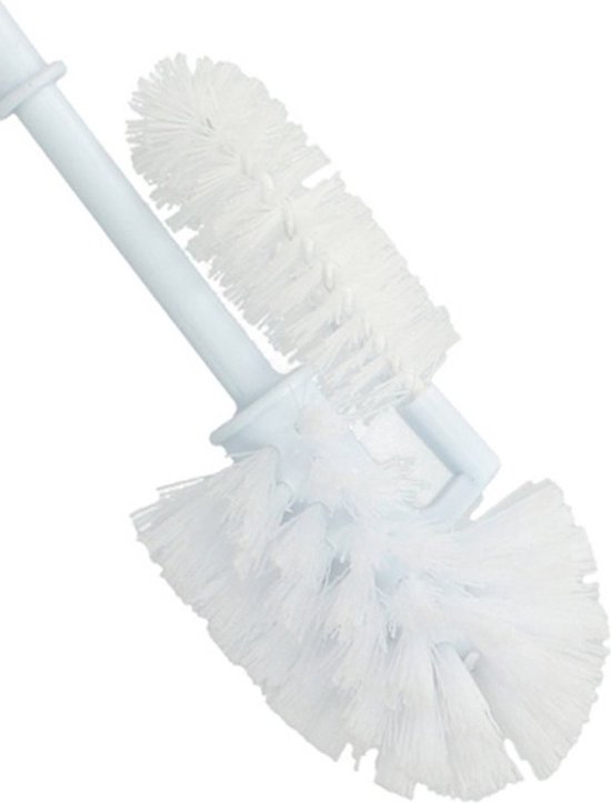 Brosse de toilette / brosse de toilette en plastique avec nettoyant pour bords - 37 cm