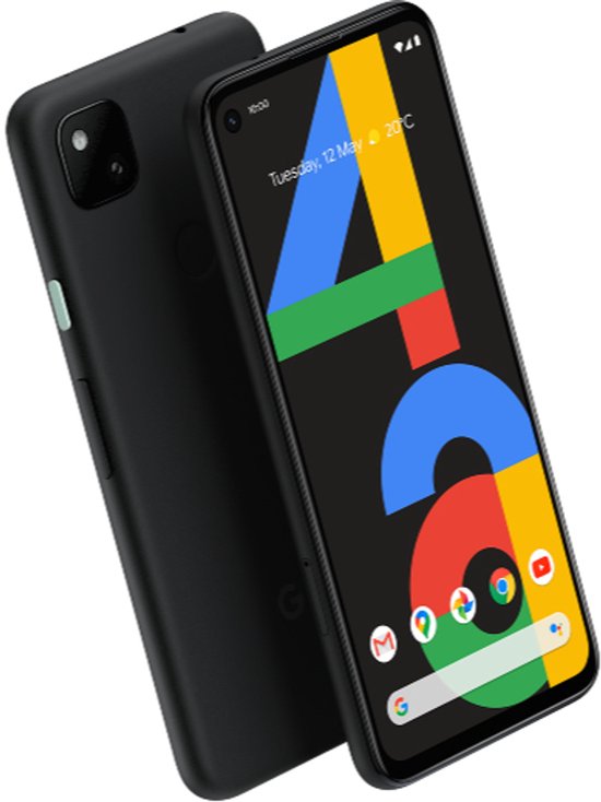 Google Pixel 4a - Android - 128GB opslag - 12.2MP camera - Zwart | bol