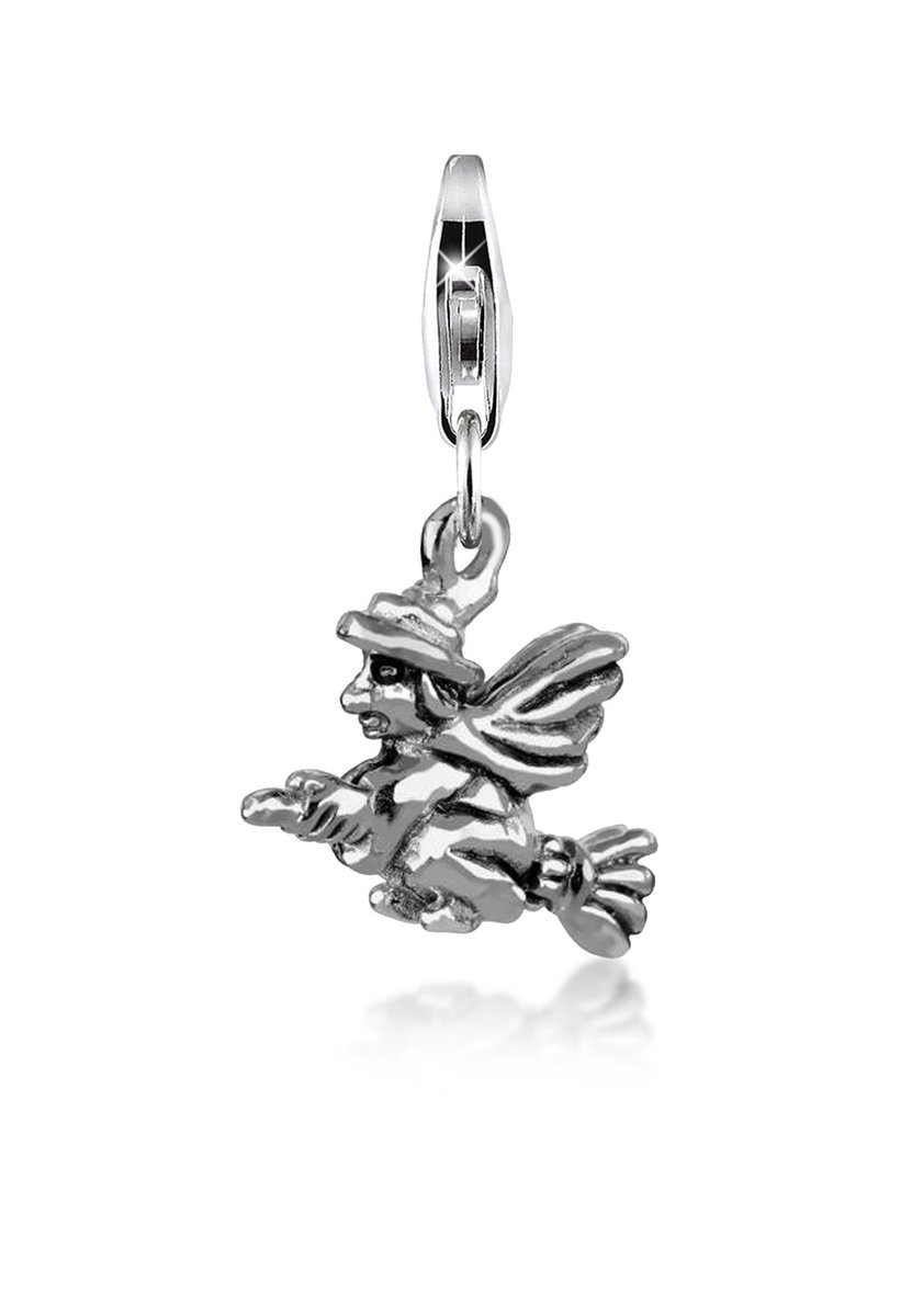 Nenalina - Bedel - Hexen-Anhänger Halloween Witch Besen 925 Silber - Dames