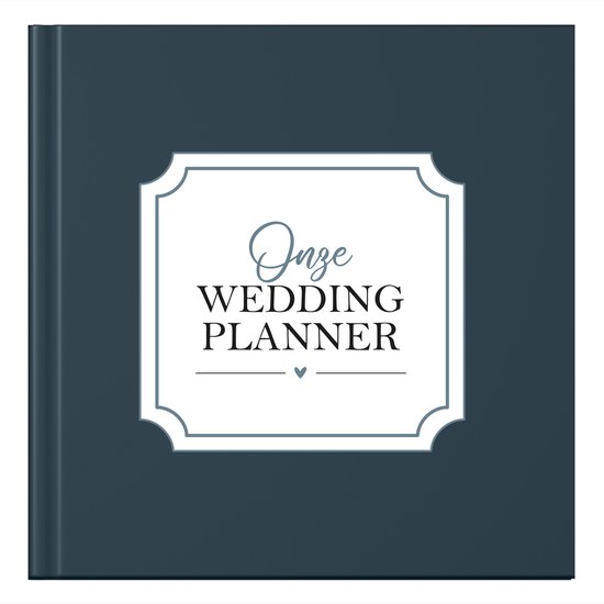 Fyllbooks - Wedding Planner Invulboek - Geschikt voor alle Koppels - Bruiloft Planner, Huwelijksplanner - Donkerblauw