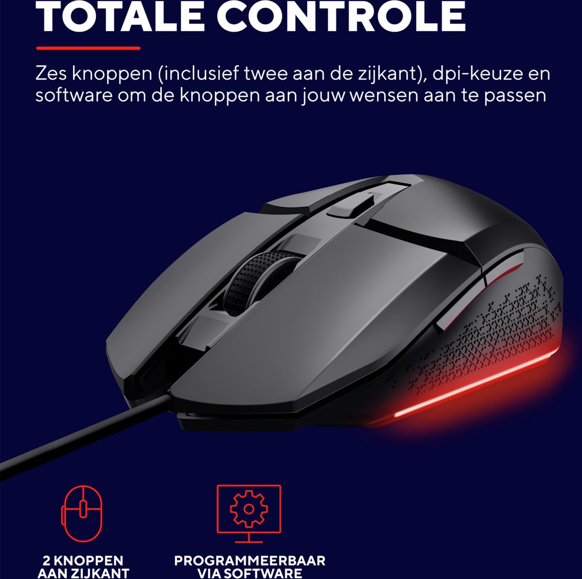 Trust GXT 109 Felox - Gaming Muis thumbnail 2
