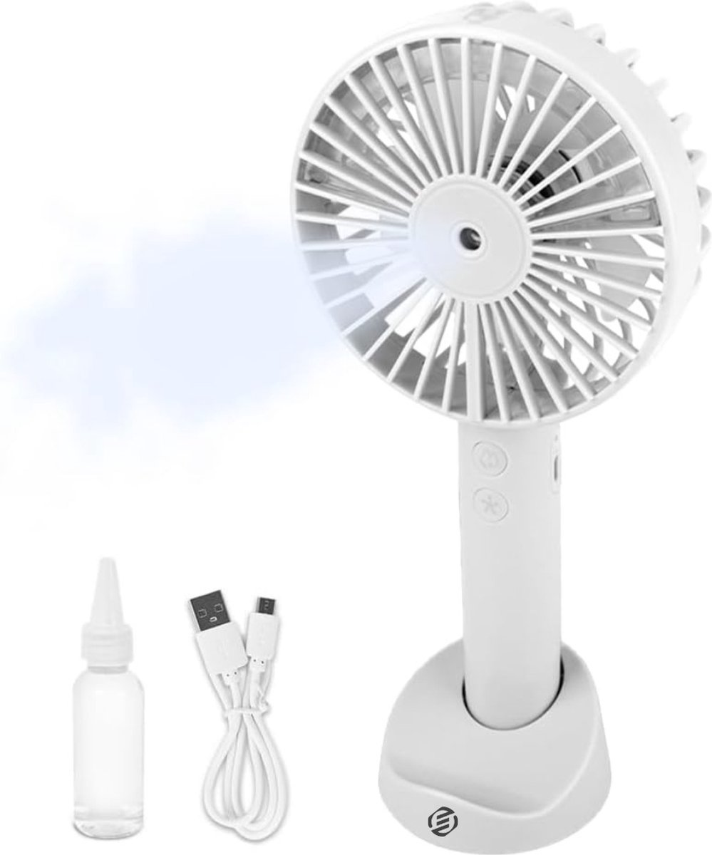 Equivera Handventilator - Mini Ventilator - Hand Ventilator - Hanventilator Oplaadbaar - Draabare Ventilator