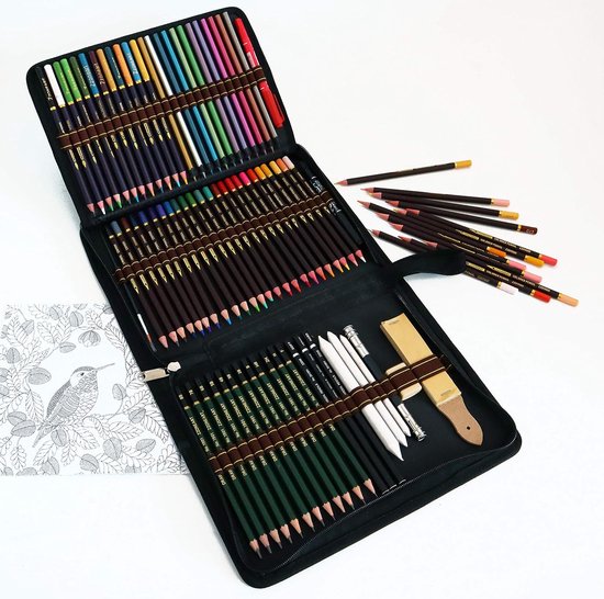 Boîte à dessin complète pour croquis et art graphite – Set de haute qualité pour débutants et avancés