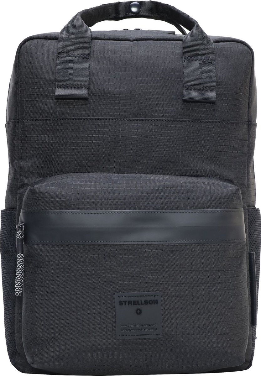 strellson Laptop rugzak Rugzak met laptopvak Northwood RS Josh Backpack Black Zwart