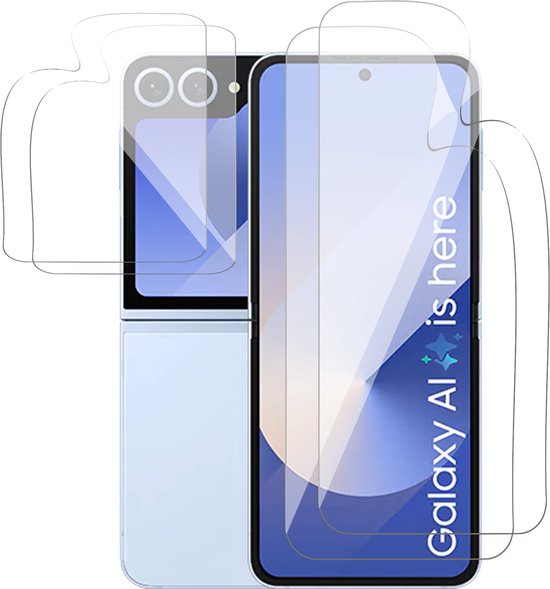 Screenprotector geschikt voor Samsung Galaxy Z Flip 6 - 2x FlexGuard Screen Protector