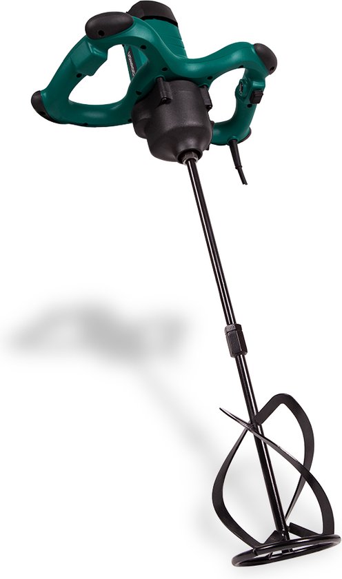 VONROC Verf / cementmenger – 1800W – 2 versnellingen – 3m rubberen kabel – Incl. roerstaaf 140x600MM