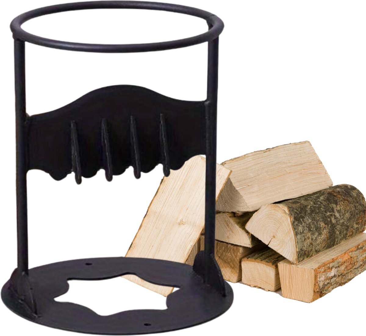 Lixus Goods Houtklover Houtsplijter Houtkliever Aanmaakhout Robuust Gietijzer Haardhout