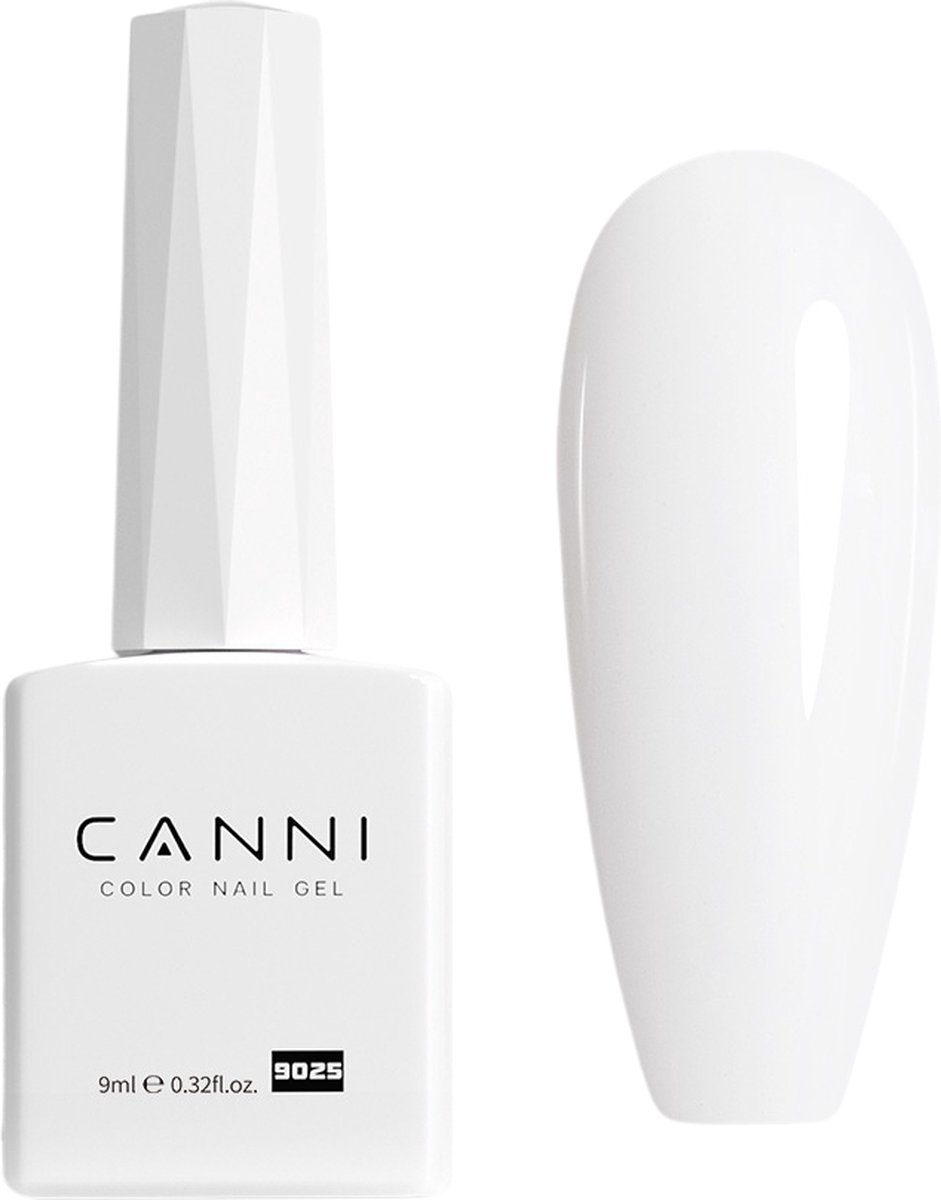 Canni UV Gellak Wit - 9 ml - Witte Gellak - Gellac Wit - Gellak Kleuren - Canni Gellak - Gellak Nagellak