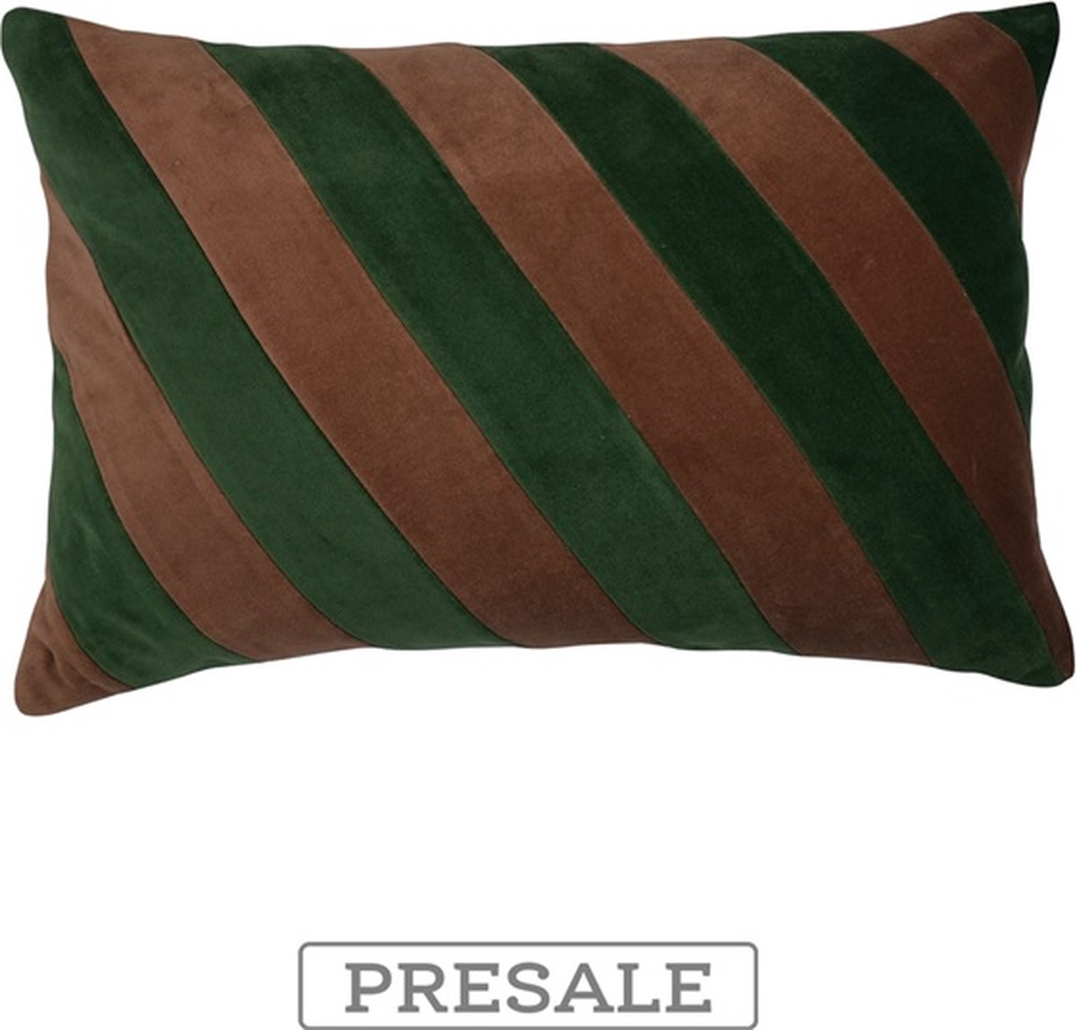 Linen & More Lana Kussen Garden Groen/coconut | 40 X 60 | Sierkussen Voor Woonkamer Of Slaapkamer