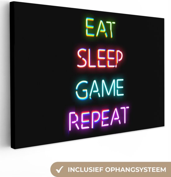 Canvas - Gaming poster - Gamen - Led - Neon - Verlichting - Game ...
