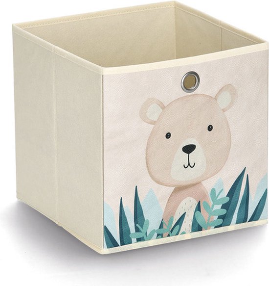 Zeller Present 14479, Panier de rangement, Beige, Multicolore, Autonome, Garçon/Fille, Image, Carré
