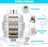 Bol.com 20 Stage Douche Filter Hoge Output Douche Water Filter Waterontharder Douchekop Filter Universele Douchekop Filter met 2... aanbieding