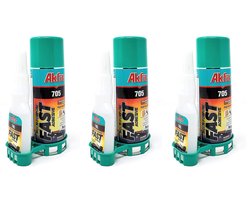 Akfix 705 150gr extra sterke professionele alleslijm met 600 ml spray activator voor universele reparaties met hoge hechtsterkte, Superlijm met sprayactivator, Superglue, Snellijm