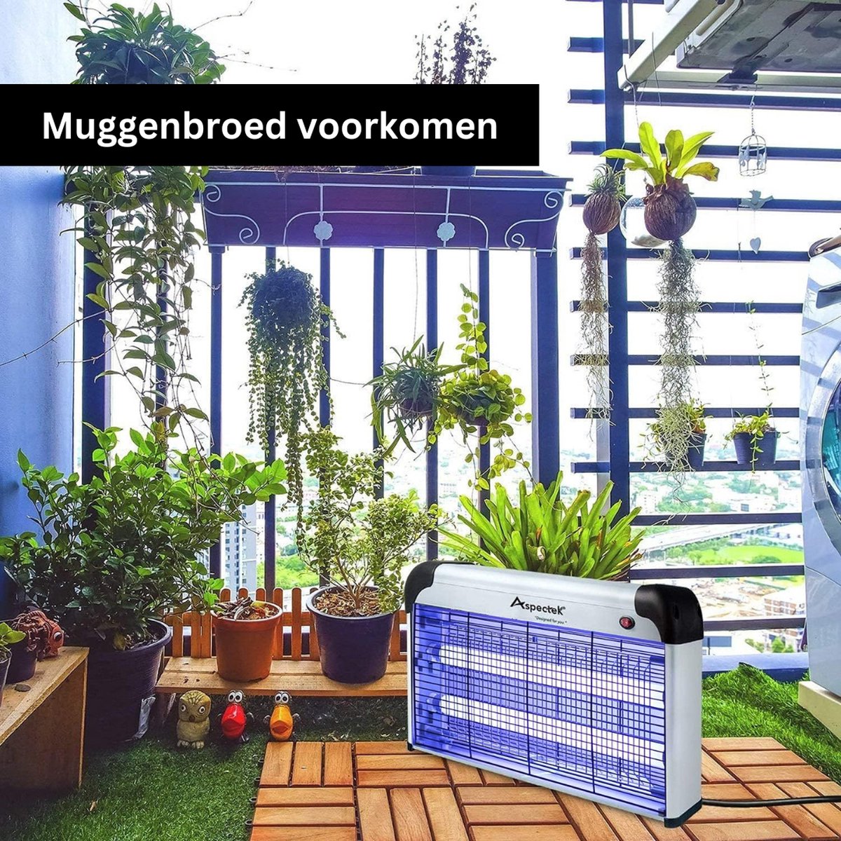 ASPECTEK Bug Zapper & Electric Indoor Insect Killer Muggen, insecten