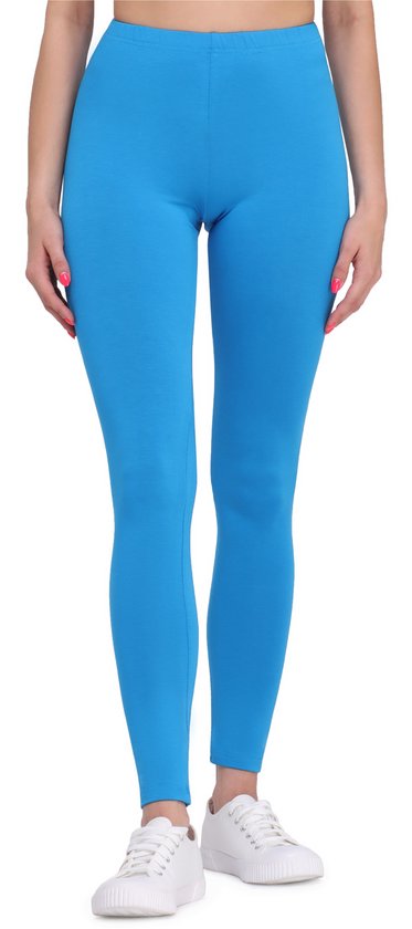 Bellivalini BLV-BLV50-147-LE Dames Leggings - Sport - Vrijetijdsbroek - Lang - Viscose - Sporbroek - Yogabroek - Blauw - XL
