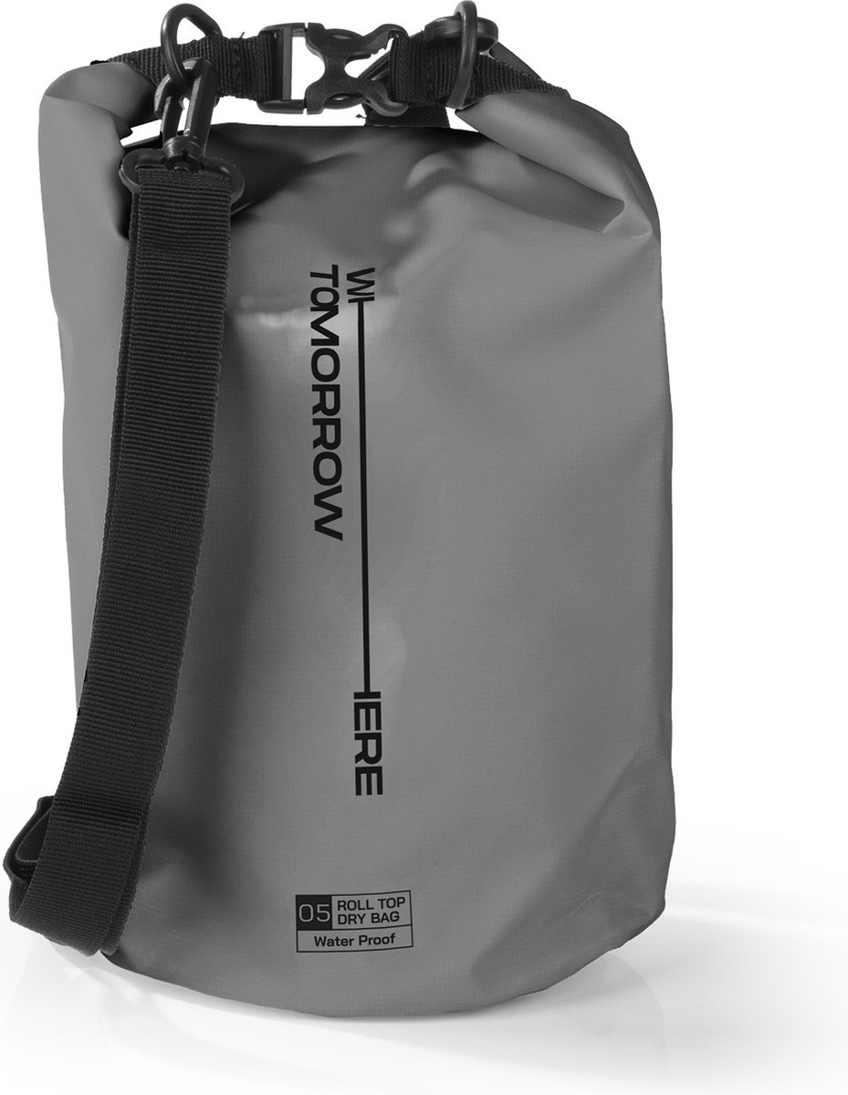 Where Tomorrow PVC dry bag Style 02 5L grijs