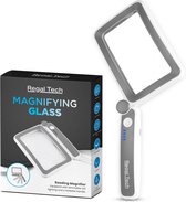 Regal Tech® Oplaadbaar Vergrootglas met LED Verlichting – 4x Vergroting – USB-C - Leesloep voor ouderen – Vergrootglas Vierkant