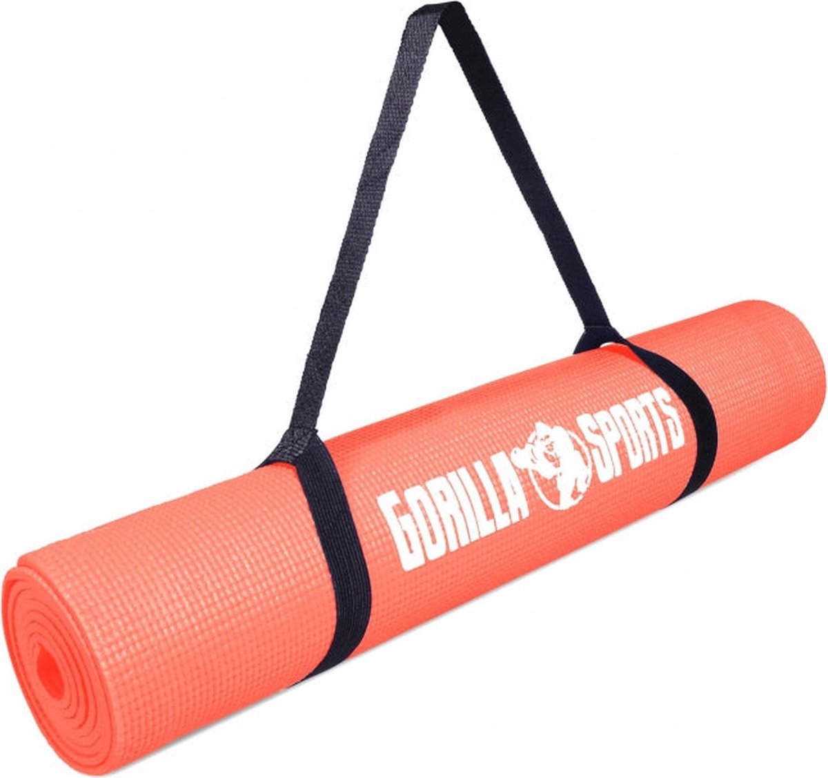 Gorilla Sports Yogamat - Fitnessmat - PVC - 180 x 60 x 0,5 Koraal Rood