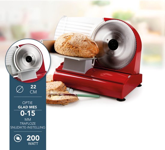 Domo DO522S trancheuse Electrique 200 W Rouge