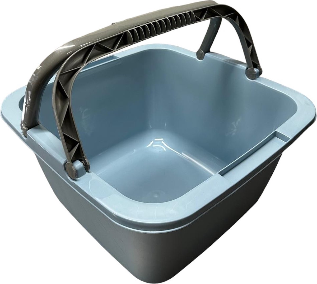 Goedkoopste HL Afwasbak – Afwasteil – Afwasbakken – Vierkant – Met Hengsel – 18,5L – Licht-blauw – 39x39x22cm