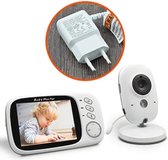 Bol.com Gran Vida® - Babyfoon Met Camera - 50m Bereik Binnenhuis - 3.2 Inch LCD Display - 8 Slaapliedjes - VOX-modus aanbieding