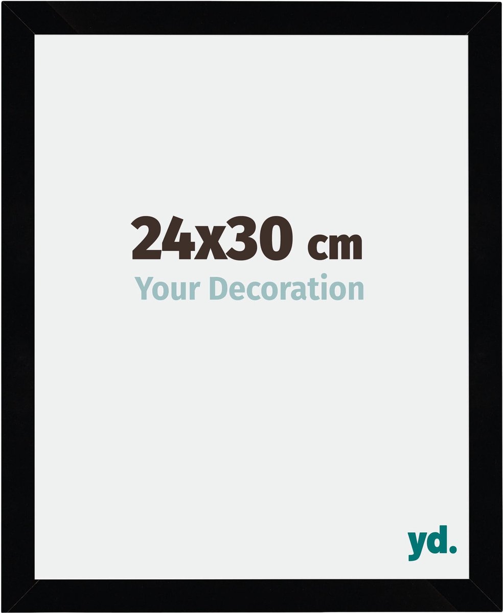yd. Your Decoration - Fotolijst 24x30 cm - MDF - Zwart Hoogglans - Mura